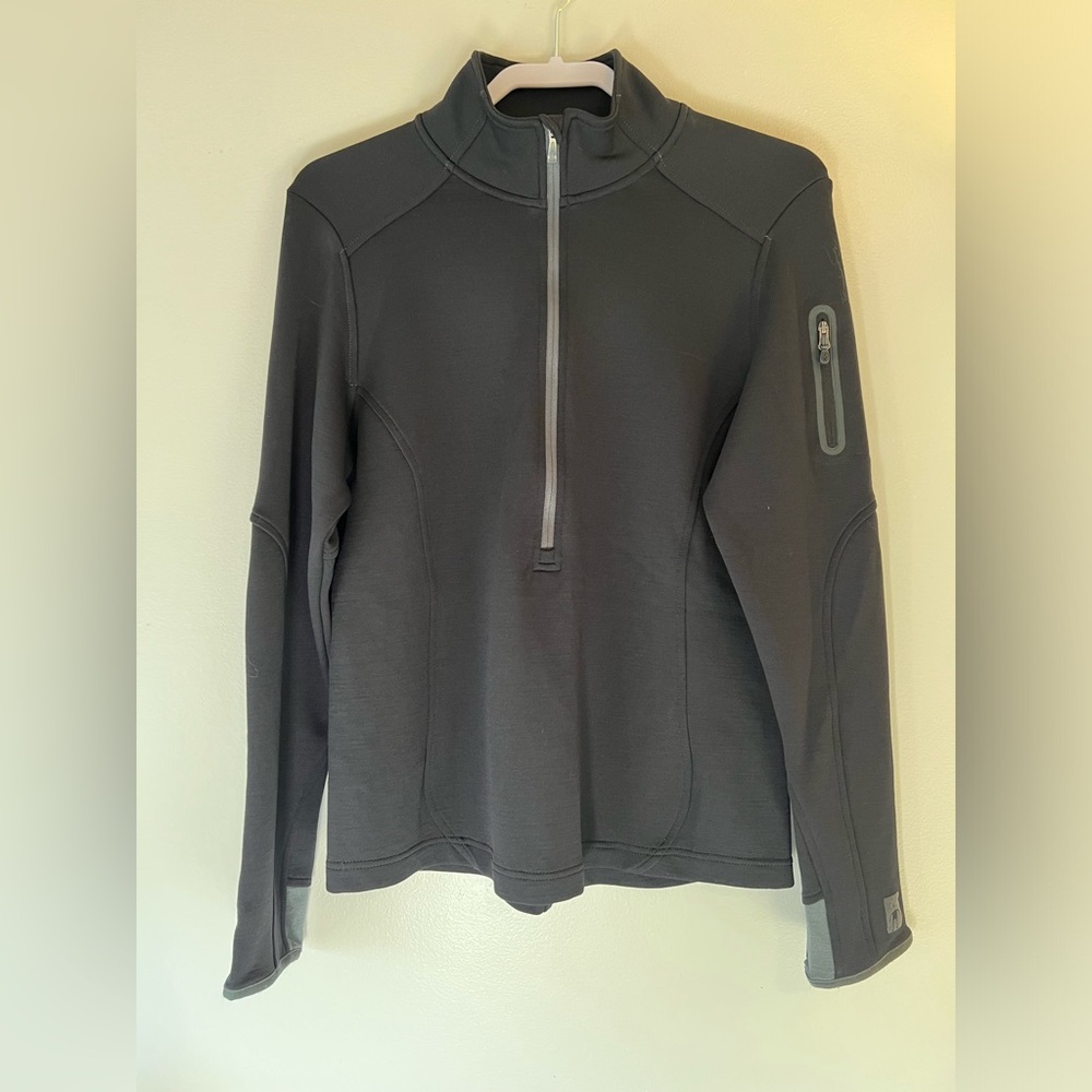 Smartwool Black Quarter-Zip Pullover - image 1